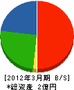 嶋田建設 貸借対照表 2012年3月期