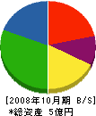上野建設 貸借対照表 2008年10月期