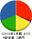日本エフ・アール・ピー 貸借対照表 2010年3月期