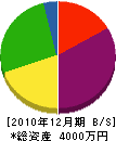 寺本建設 貸借対照表 2010年12月期