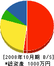 大東電設 貸借対照表 2008年10月期