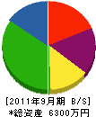 松本電気商会 貸借対照表 2011年9月期