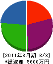 インテリア・ニイゼキ 貸借対照表 2011年6月期