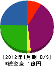 岸田工業 貸借対照表 2012年1月期