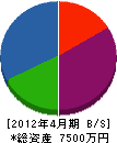 龍光電気工業 貸借対照表 2012年4月期