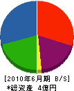 大成工務店 貸借対照表 2010年6月期
