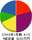 西日本緑化建設 貸借対照表 2009年3月期