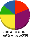 田邉建材 貸借対照表 2009年3月期