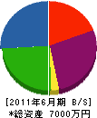 中島建設 貸借対照表 2011年6月期