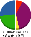 松本電気工事 貸借対照表 2010年2月期