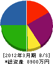 松尾配管所 貸借対照表 2012年3月期