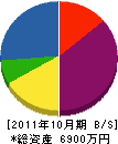 伸栄技研工業 貸借対照表 2011年10月期