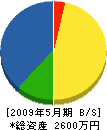 平山組 貸借対照表 2009年5月期