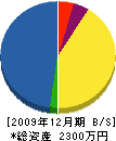 田村工業 貸借対照表 2009年12月期