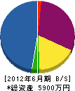 竹川建設 貸借対照表 2012年6月期