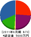 青山組 貸借対照表 2011年6月期