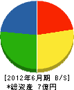 小曽根建設 貸借対照表 2012年6月期