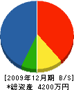 川口工務店 貸借対照表 2009年12月期