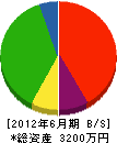 勝田設備 貸借対照表 2012年6月期
