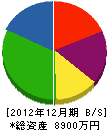 西川工業 貸借対照表 2012年12月期