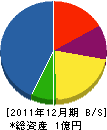 柴田組 貸借対照表 2011年12月期