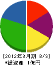 中田建設 貸借対照表 2012年3月期