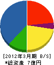 隼電気 貸借対照表 2012年3月期