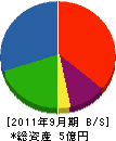 タケザワ 貸借対照表 2011年9月期