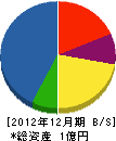柴田組 貸借対照表 2012年12月期