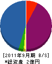 テクニック・エスエス 貸借対照表 2011年9月期