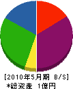 渡辺組 貸借対照表 2010年5月期