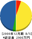 松永組 貸借対照表 2008年12月期