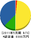 木村電気商会 貸借対照表 2011年5月期