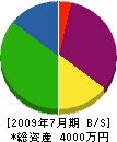 山雄 貸借対照表 2009年7月期