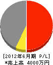 田ノ上建設 損益計算書 2012年6月期