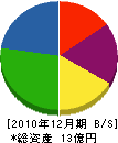 川井産業 貸借対照表 2010年12月期