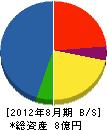 北澤工業 貸借対照表 2012年8月期