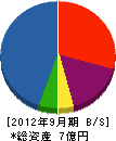 仙波工業 貸借対照表 2012年9月期