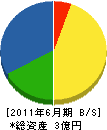 藤永建設 貸借対照表 2011年6月期