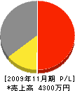 平井電設 損益計算書 2009年11月期