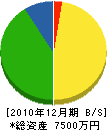 山倉建設 貸借対照表 2010年12月期