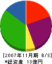 大協電通 貸借対照表 2007年11月期