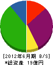沖縄ピーシー 貸借対照表 2012年6月期