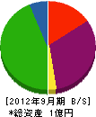 杉田産業 貸借対照表 2012年9月期