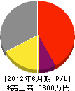 沢田建設 損益計算書 2012年6月期