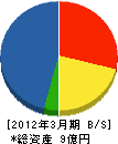 大須賀工務店 貸借対照表 2012年3月期