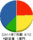 坂本電気商会 貸借対照表 2011年7月期