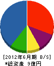 増田電気 貸借対照表 2012年6月期