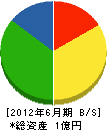 島田組 貸借対照表 2012年6月期