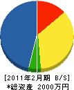 丸山デンキ商会 貸借対照表 2011年2月期